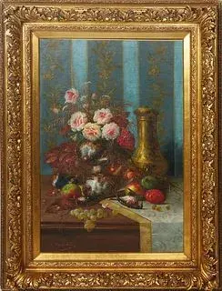 Nature Morte By Max Albert Carlier.
