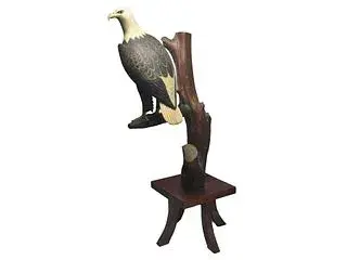 Extremely rare and important decorative bald eagle, Ward Brothers, Crisfield, Maryland.