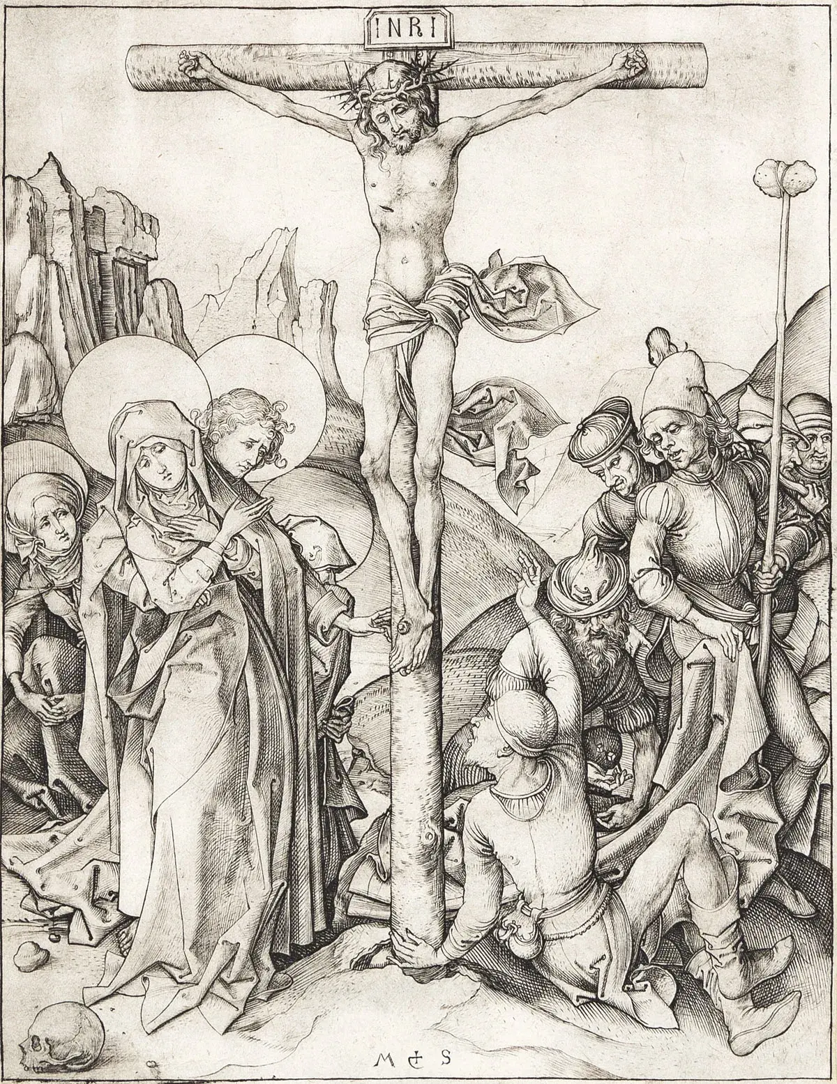 Martin Schongauer The Crucifixion