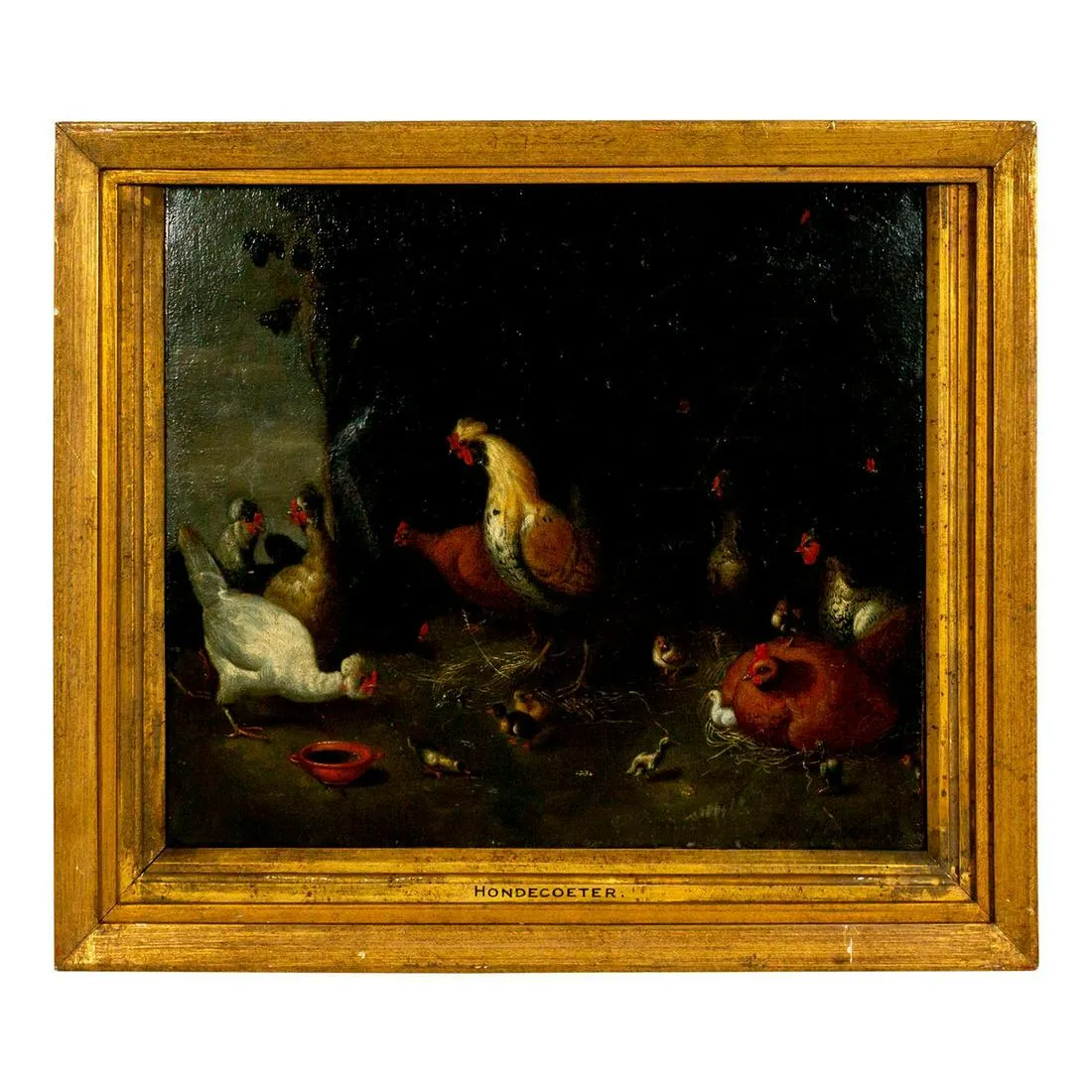 Attr. Melchior de Hondecoeter (Dutch, 1636-1695) Oil