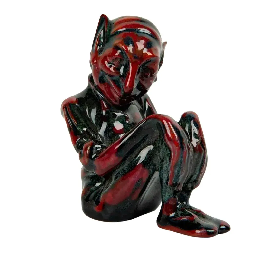 Extremely Rare Sung Flambe Figure, Seated Gnome