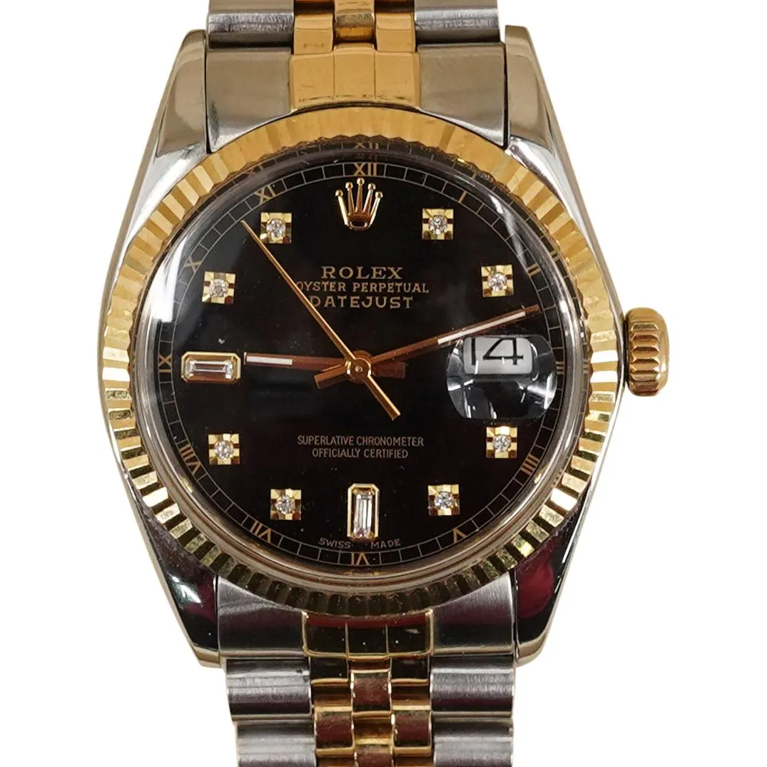 Rolex Two Tone Gold and Stainless Datejust Watch