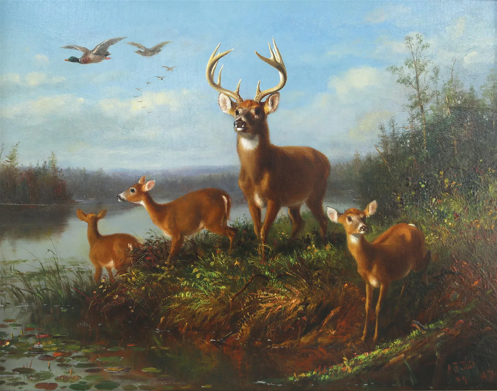 Arthur Fitzwilliam Tait (1819-1905), On the Qui Vive!