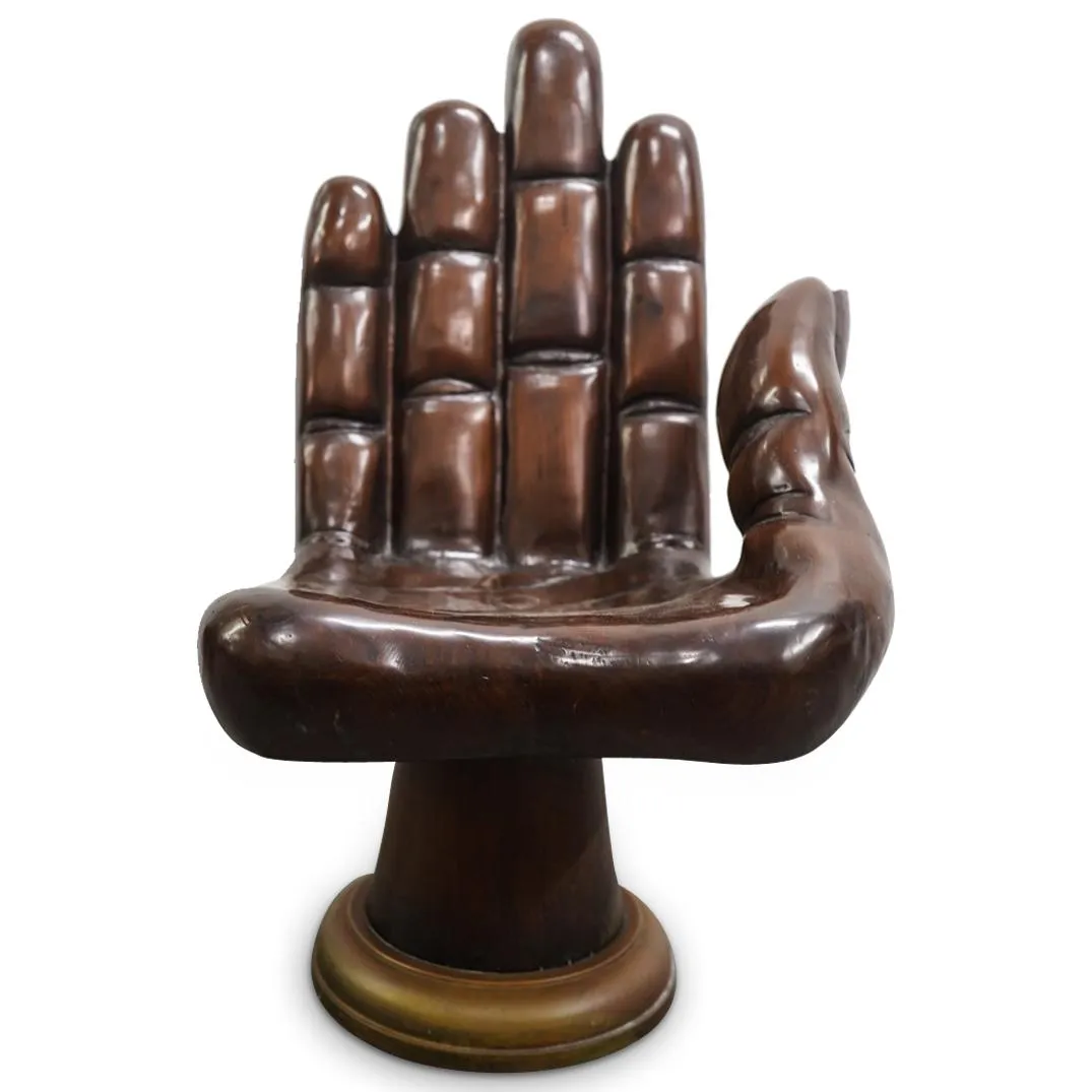 Mid Century Pedro Friedeberg Style Wood Hand Chair