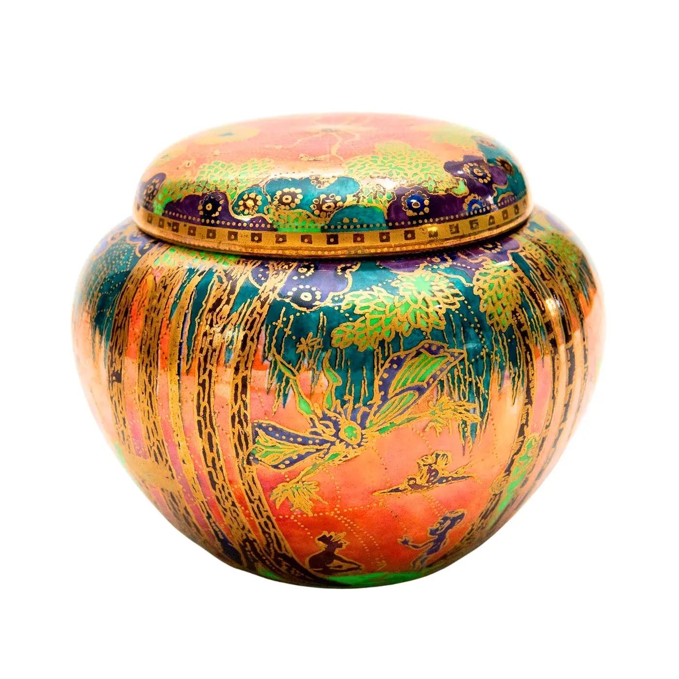 Wedgwood Flame Fairyland Lustre Malfrey Pot