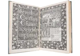 [KELMSCOTT PRESS]. CHAUCER, Geoffrey (c. 1340s–1400). The Works…now newly imprinted. Edited by F.S. Ellis. Hammersmith: Kelmscott Press, 1896.