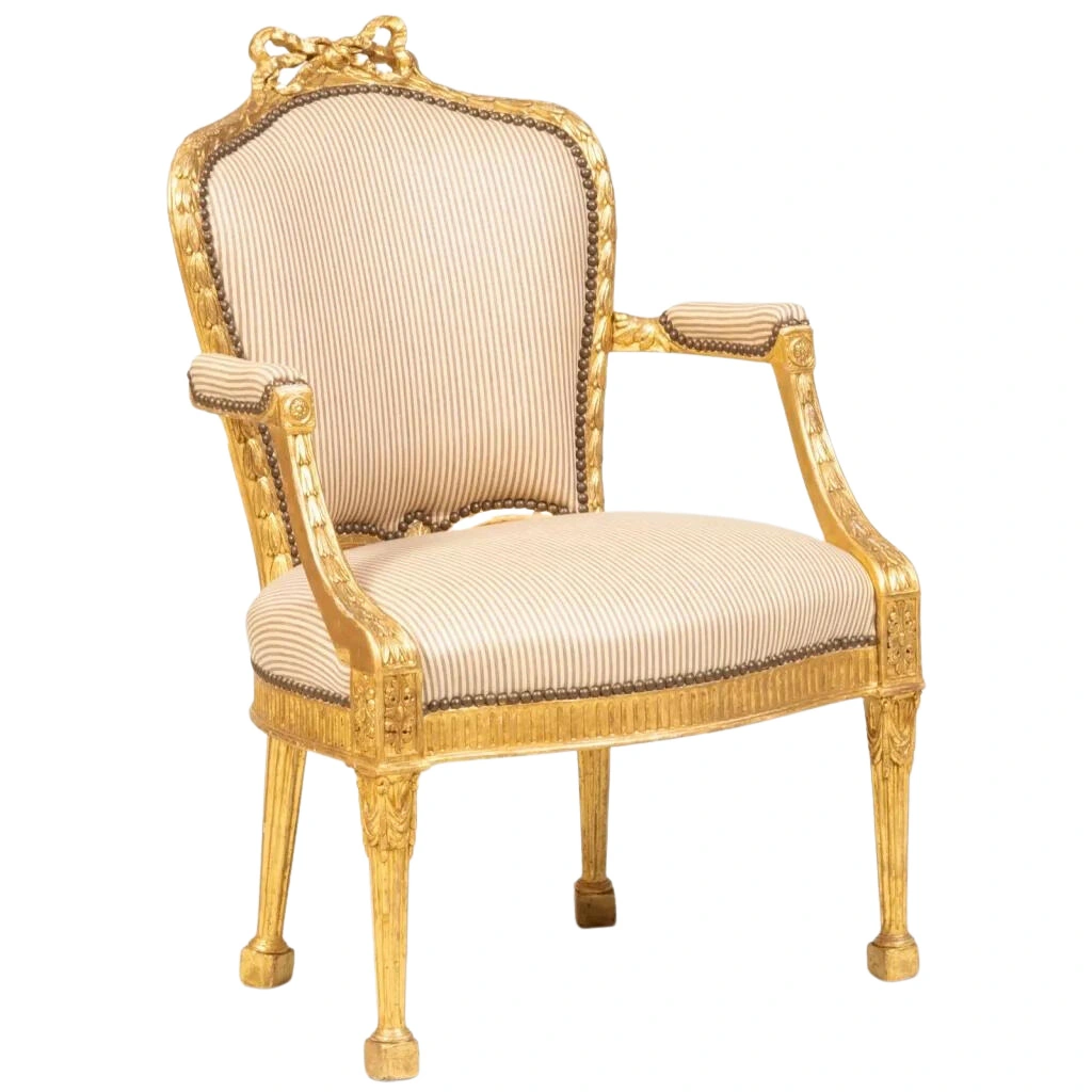 George III Giltwood Armchair