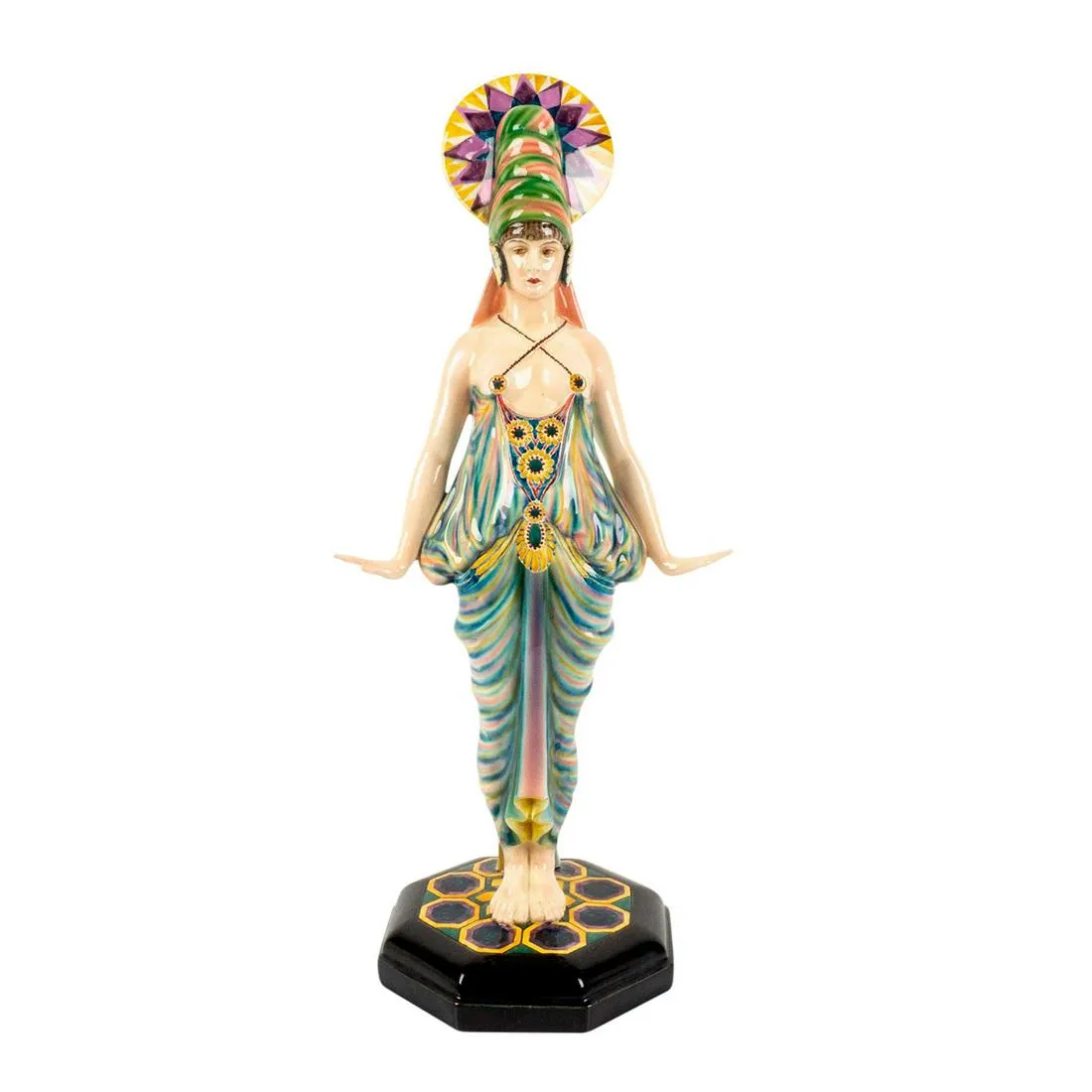 Goldscheider Sculpture by Joseph Kostial, Exotic Dancer