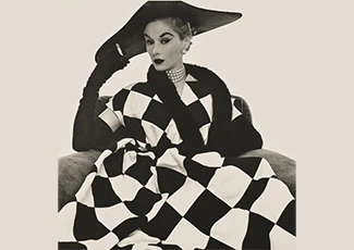 IRVING PENN Harlequin Dress (Lisa Fonssagrives-Penn), 1950