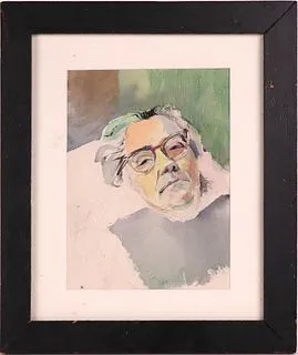 Alice Neel, Watercolor, Self Portrait