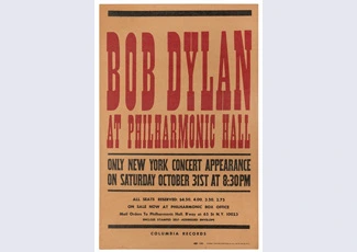 DYLAN, Bob (b. 1941). Bob Dylan at Philharmonic Hall