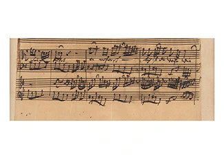 Johann Sebastian Bach Handwritten Church Cantata Manuscript