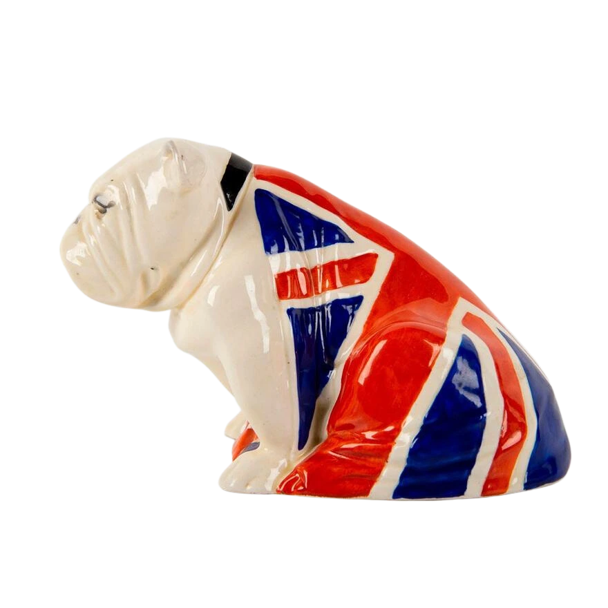 Royal Doulton Figure, Medium Union Jack Bulldog D5913