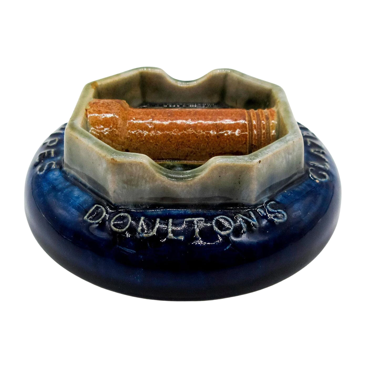 Doulton Lambeth Advertisement Ashtray, Doulton's Drainpipes