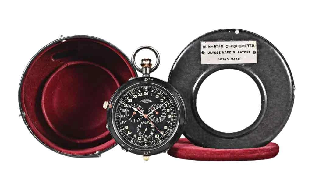 A rare and important Sun-Star Chronometer by Ulysse Nardin for the Batori Computer Co. No. 001