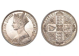 Victoria (1837-1901), ‘Gothic’ Crown, 1847