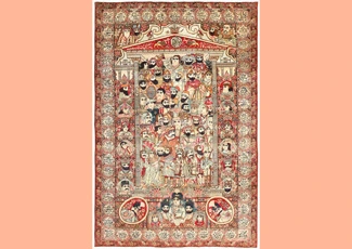 Antique Persian Kerman Mashahir Rug