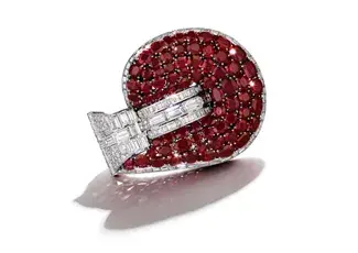 The Exceptional Van Cleef & Arpels Ruby And Diamond 'Jarretière' Bracelet