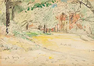 EVERETT SHINN Central Park, New York