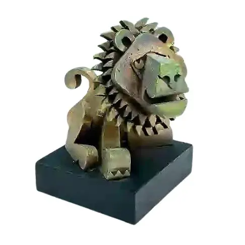 Frank Meisler (Israeli, 1925-2018) Bronze Sculpture, Lion