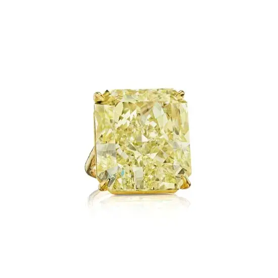 Important Fancy Intense Yellow Diamond Ring