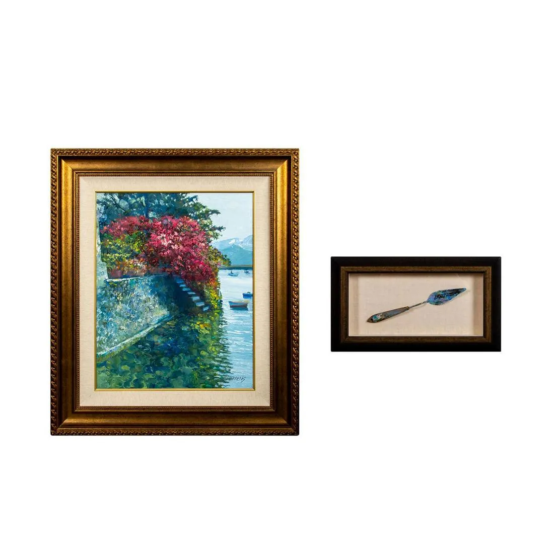 2pc Howard Behrens (American, 1933-2014) Signed, Original Oil