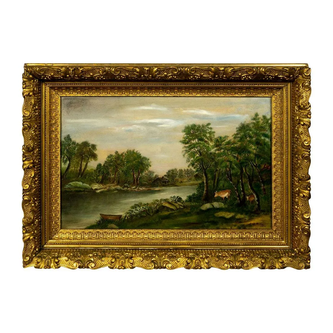 Lillian Marie Cobb Parker (American, 1865-1938) Oil Painting