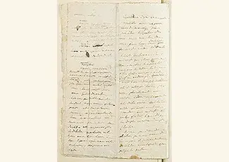 Extract From Napoleon's Only Work Of Fiction. Bonaparte, Napoleon. 1769-1821.