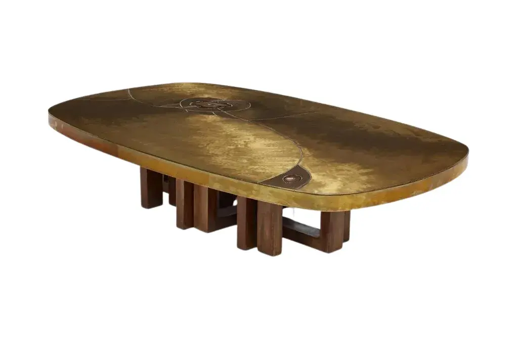 Fernand Dresse, Inlaid Coffee Table