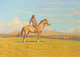 Maynard Dixon (1875 – 1946) — The Pony Boy (1920)