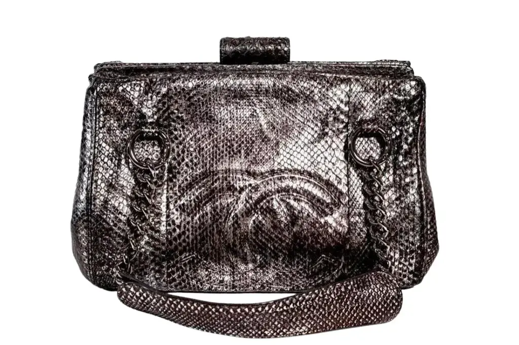 Rare Silver Python Chanel Handbag
