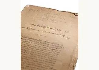The Scarlet Letter corrected page proofs NATHANIEL HAWTHORNE, 1850