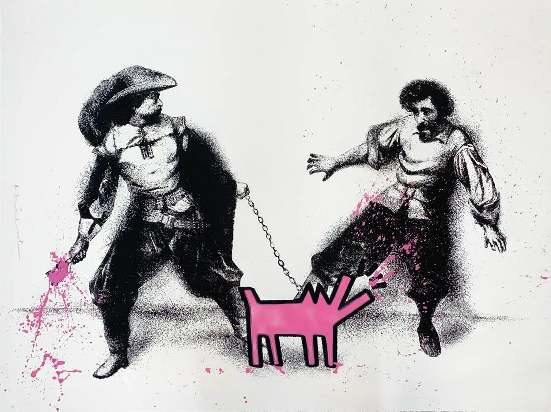 Mr. Brainwash - Watch Out! (Large Pink)