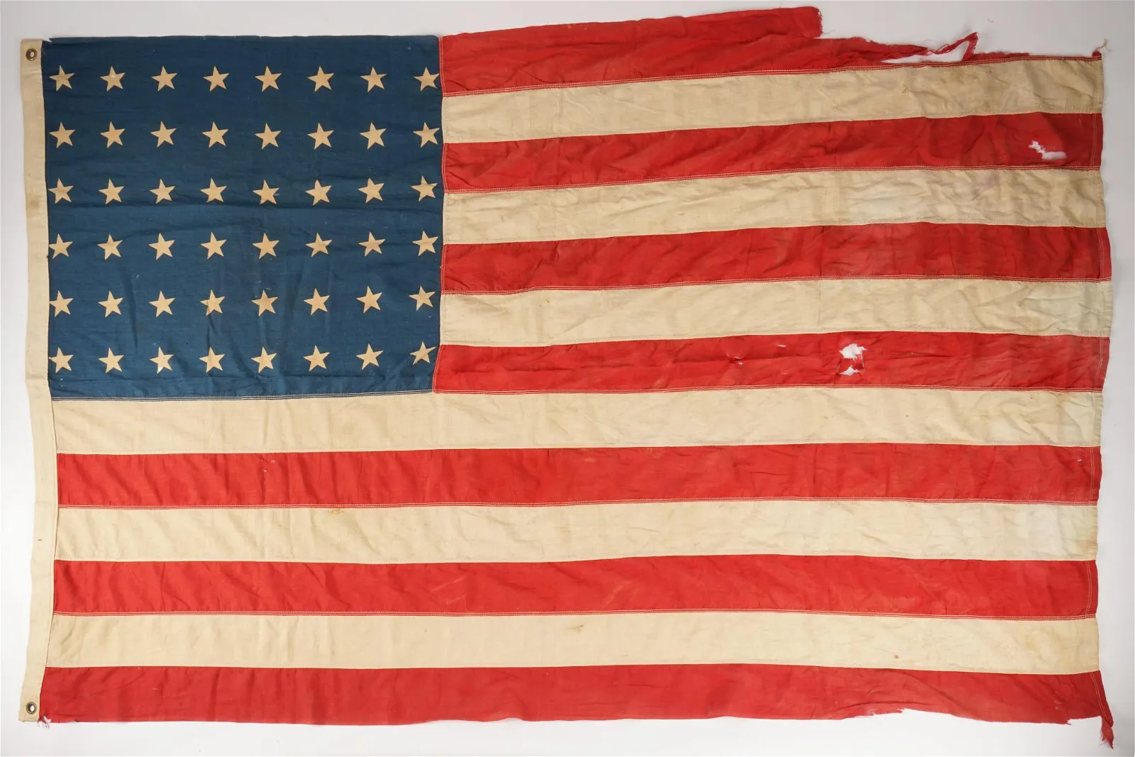 Pair of WWII US 48-Star Flags: Union Jack