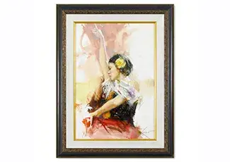 Pino (1939-2010), Solo Act Framed Original Oil Study on Board, Hand Signed with Certificate of Authenticity