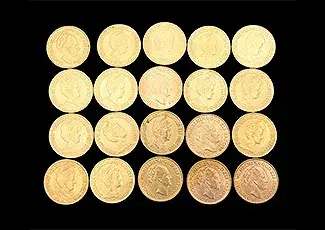 20 Dutch 10 Guilders Uncirculated Gold Coins