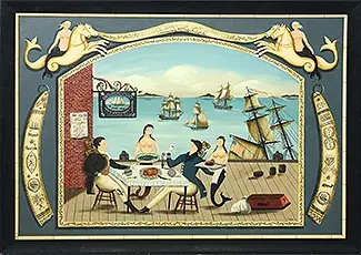 Ralph Eugene Cahoon Jr. Oil on Masonite Title: American Seamen's Friend Society