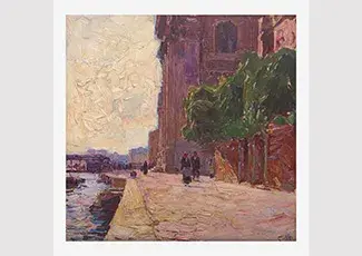 Carl Moll (Austrian, 1861–1945) Venedig, Zattere (Venice)