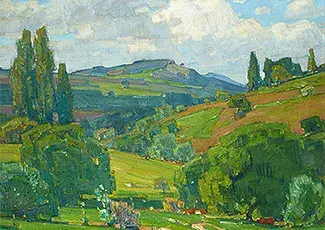 William Wendt (1865-1946) Title Showery Day
