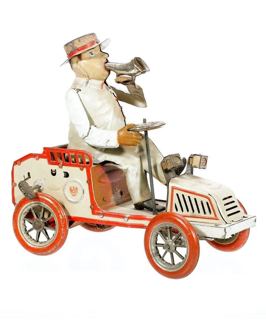 Lehmann "Tut-Tut" Automobile - Tin Lithograph; Clockwork