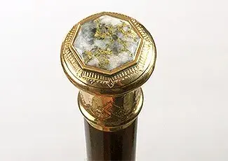 Gold Quartz Dress Cane