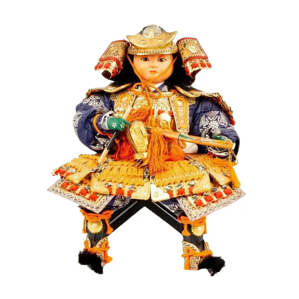 Samurai Doll on Stool