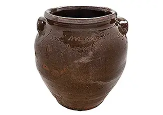 Important Large Signed and Dated Dave Drake Stoneware Jar
