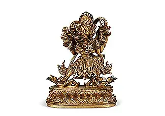 A Rare Gilt-Bronze Figure Of Kapaladhara Hevajra China, Ming Dynasty, 15th Century