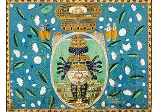 A Very Large And Important Pichvai Of Vishvarupa Amidst A Lotus Pond