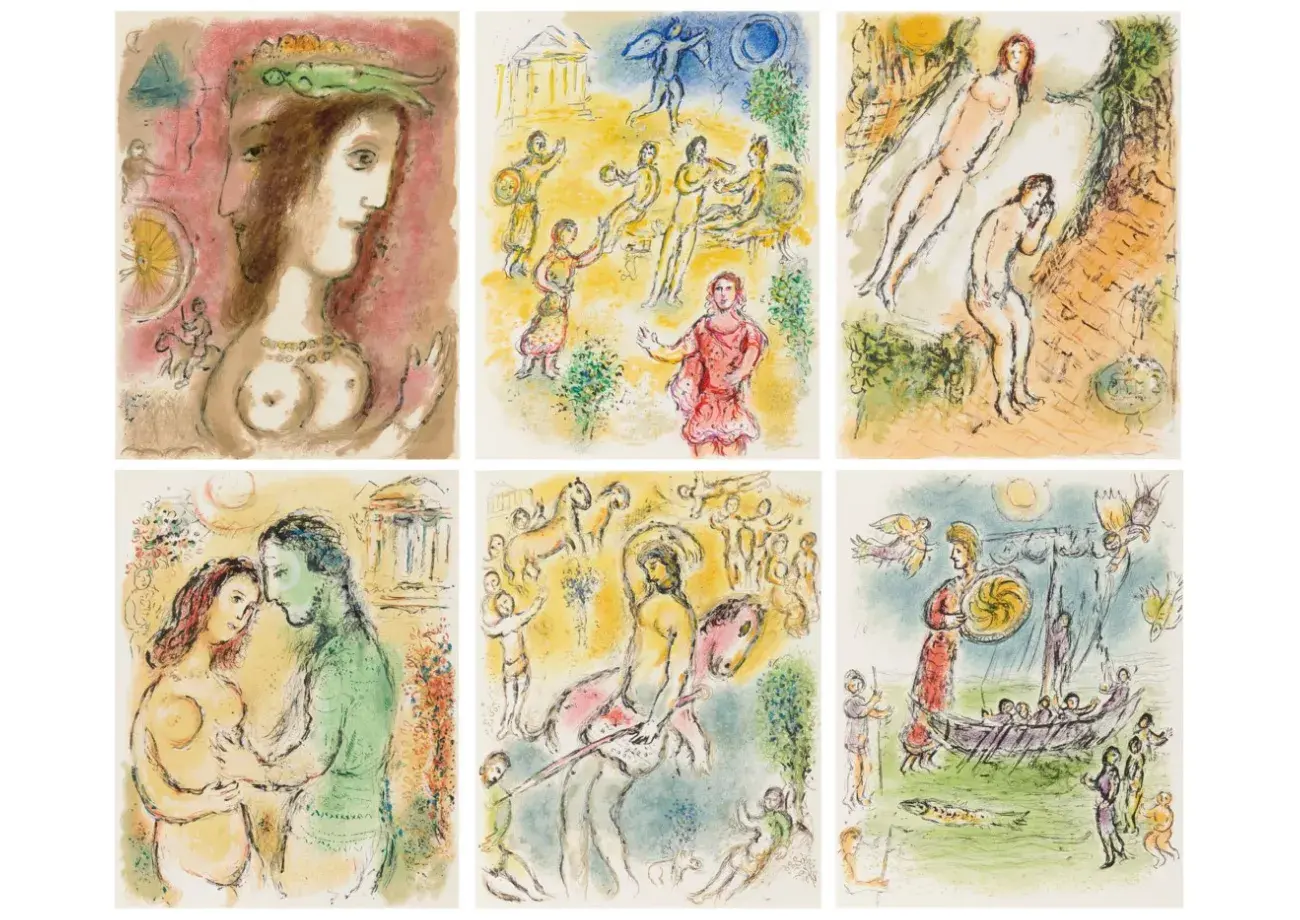 MARC CHAGALL (1887-1985) Homère L'Odyssée