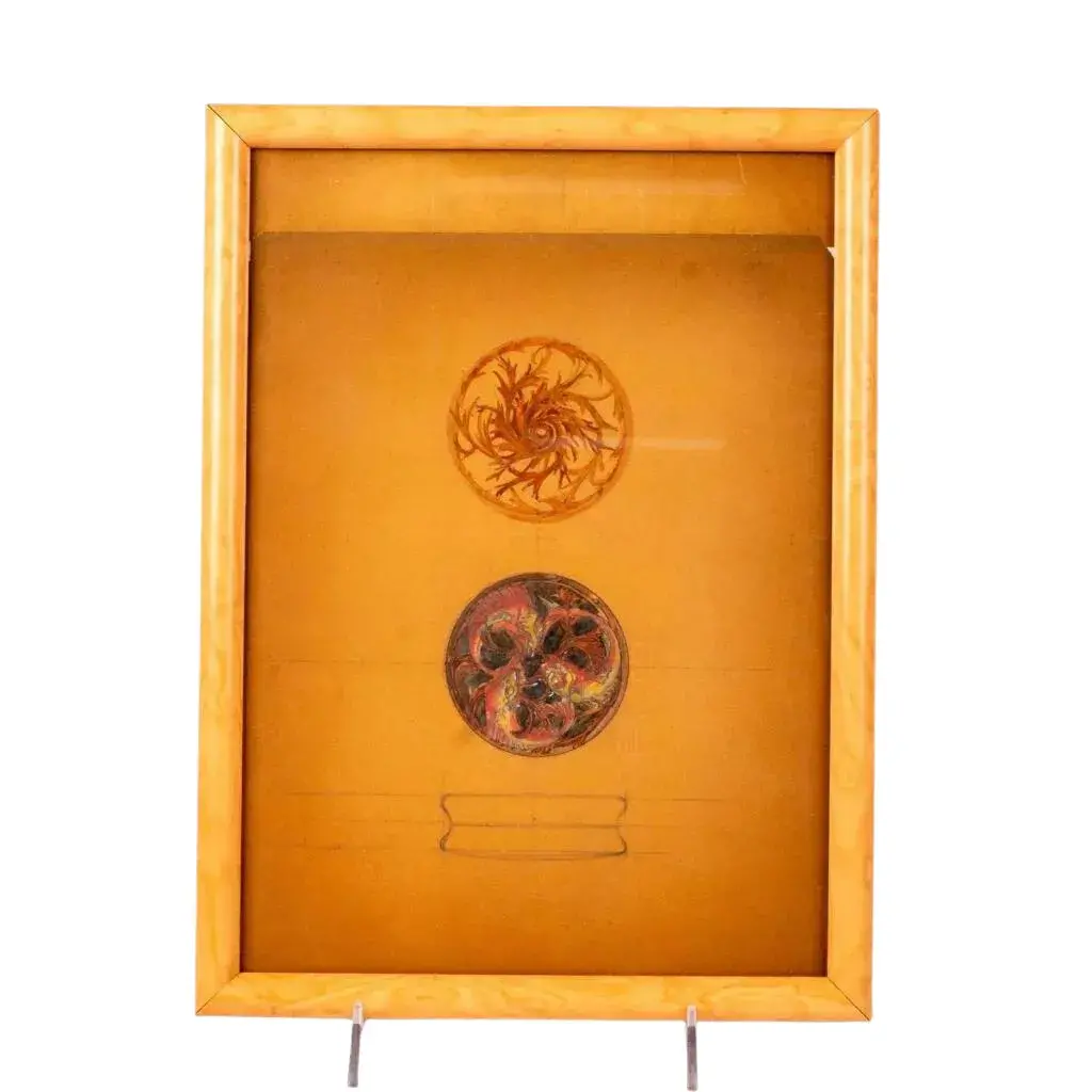 Rene Lalique (French, 1860-1945) Original Drawings, Ouroboros Fishes