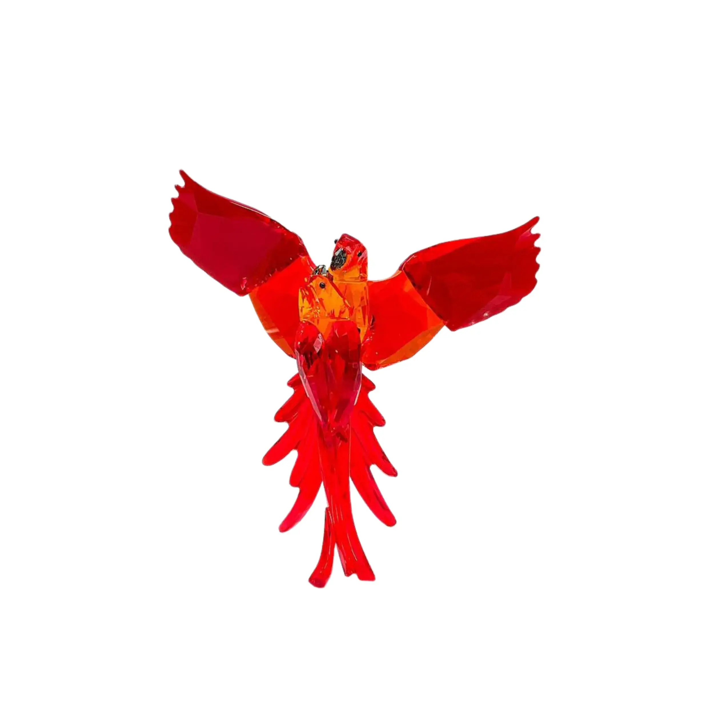 Swarovski Crystal Paradise Figurine, Red Parrots