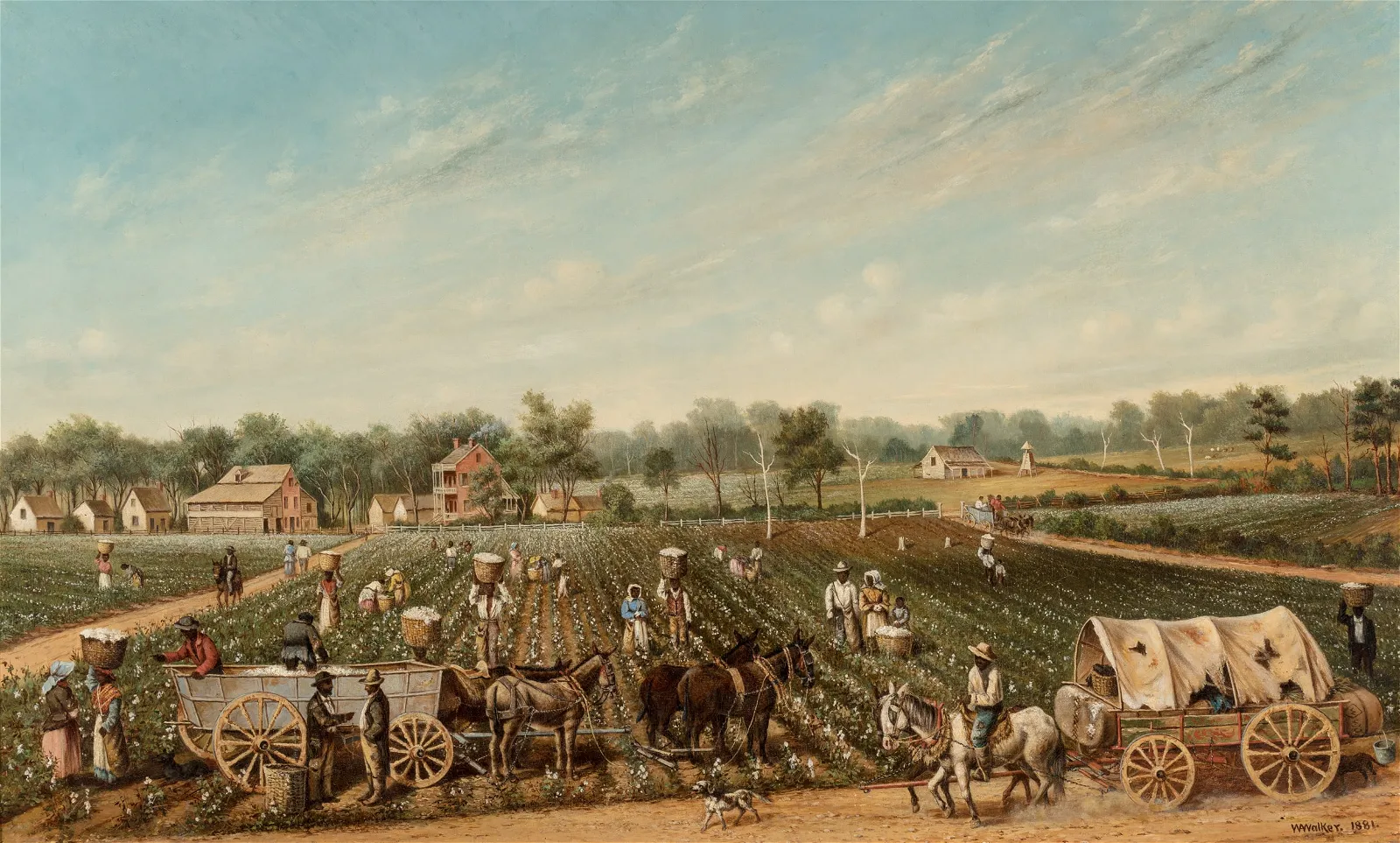 William Aiken Walker (1838 - 1921) The Cotton Plantation, 1881