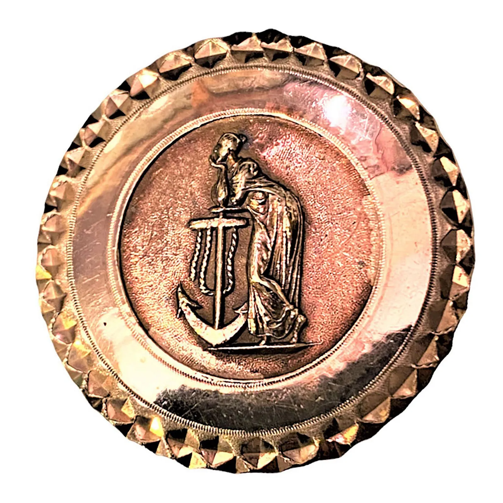A Division One Pictorial Copper Button